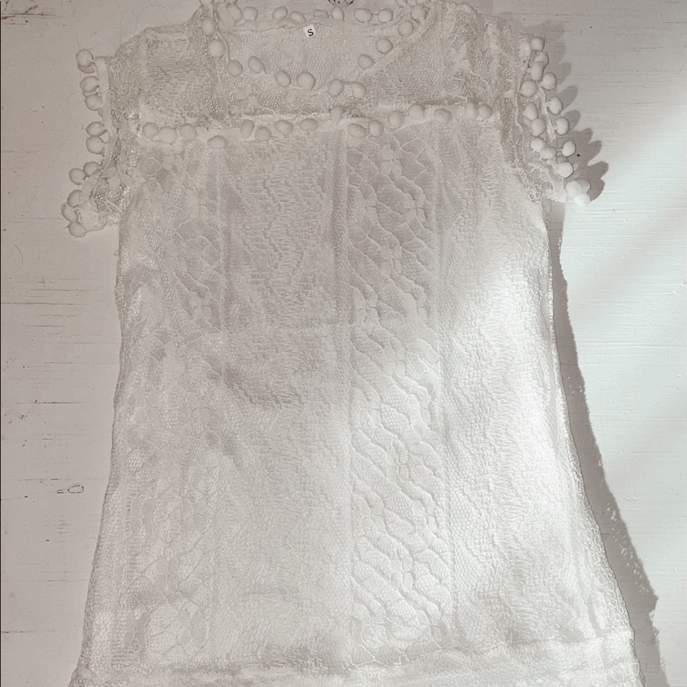 Women’s white lace dress NWOT